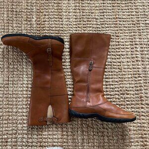 North Face Leather Riding Boots - Waterproof Knee High Round Toe US 10